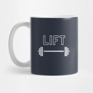 Lift Workout Barbell T-Shirt Mug